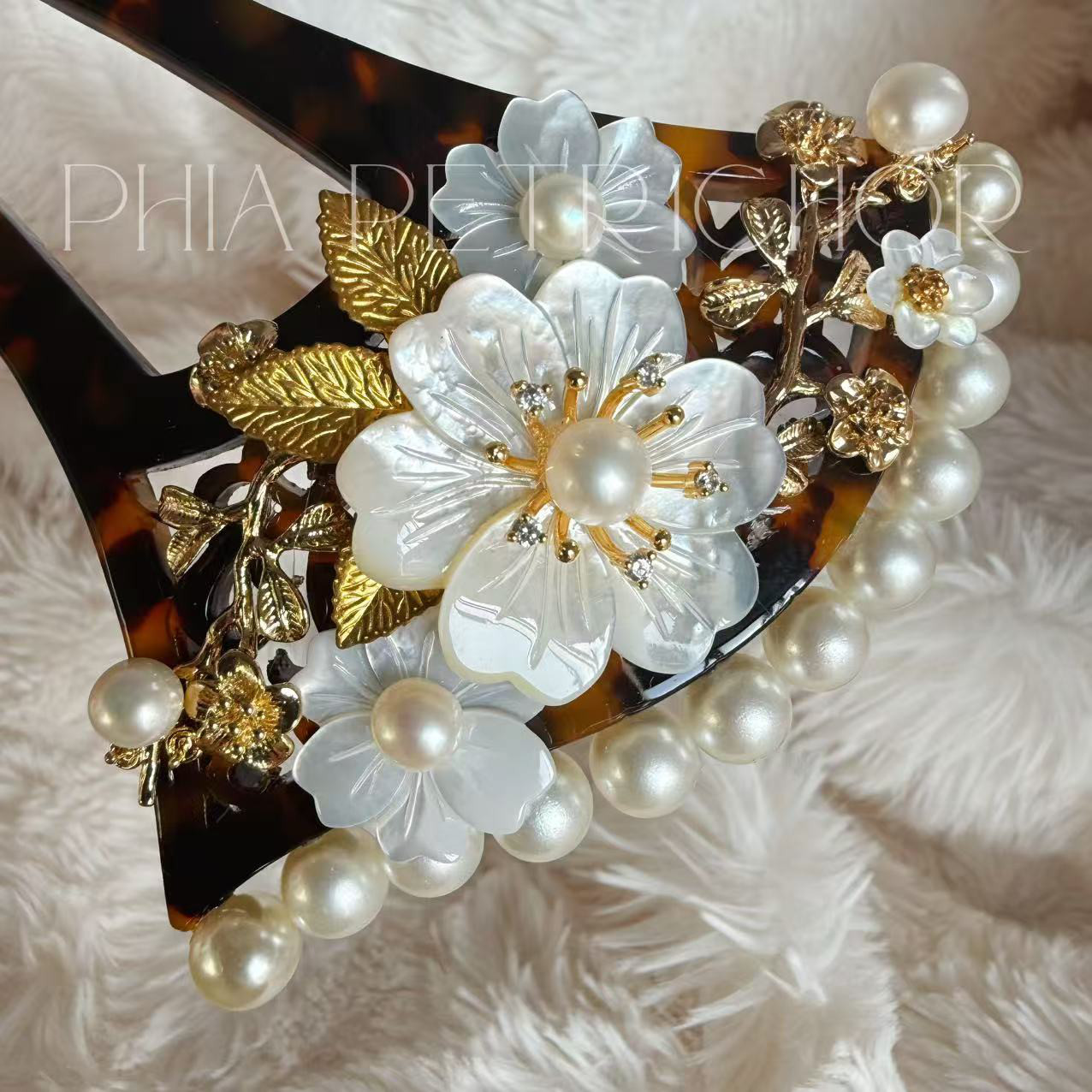 簪 和 K24GP 桜 かんざし バチ型 パール 簪 着物 髪飾り 留袖 着物 成人式 結婚式 卒業式