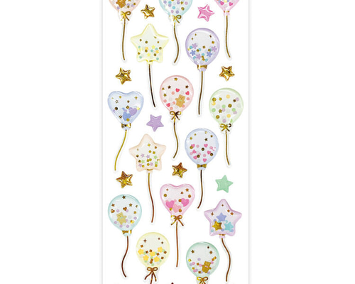 平成 当時 ハート バルーン シール 金箔 ラメ ぷっくり 平成 当時 ハート バルーン シール 金箔 ラメ ぷっくり キャラクターグッズ