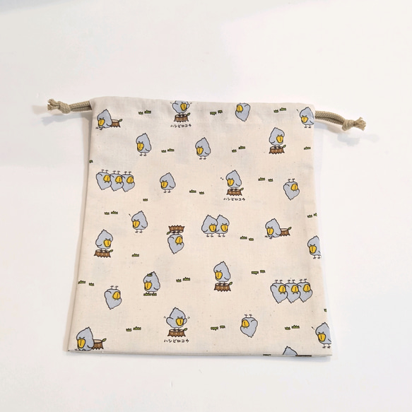 入園入学準備に◎ 動物柄巾着袋（25×20cm）｜給食袋・小物入れ・ギフト・サイズオーダー可 5枚目の画像