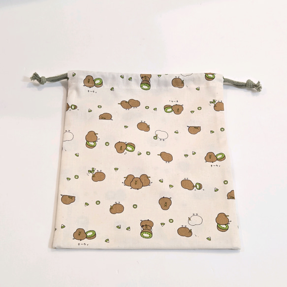 入園入学準備に◎ 動物柄巾着袋（25×20cm）｜給食袋・小物入れ・ギフト・サイズオーダー可 7枚目の画像
