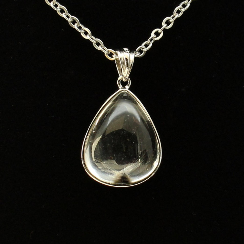 一点限定　より透明感が欲しい方に　ブルッカイト・プラチナルチルネックレス チェーン付　ghrpnt10　京海堂