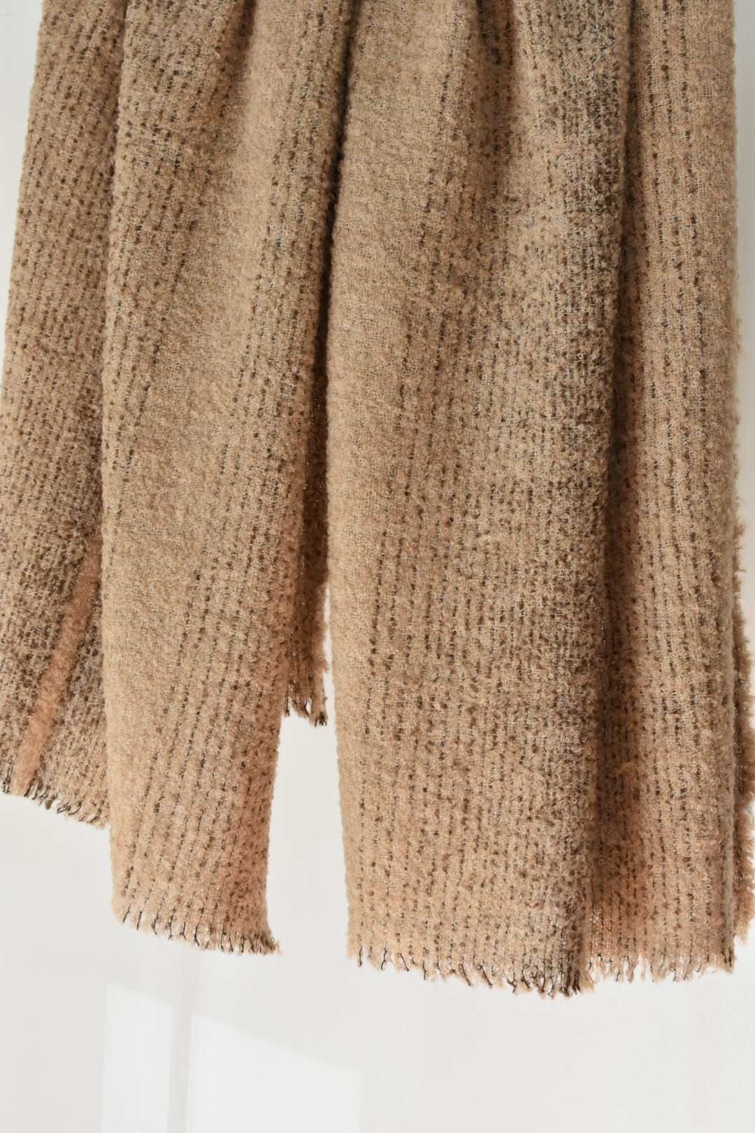 アルパカウール大判ブランケット　beige