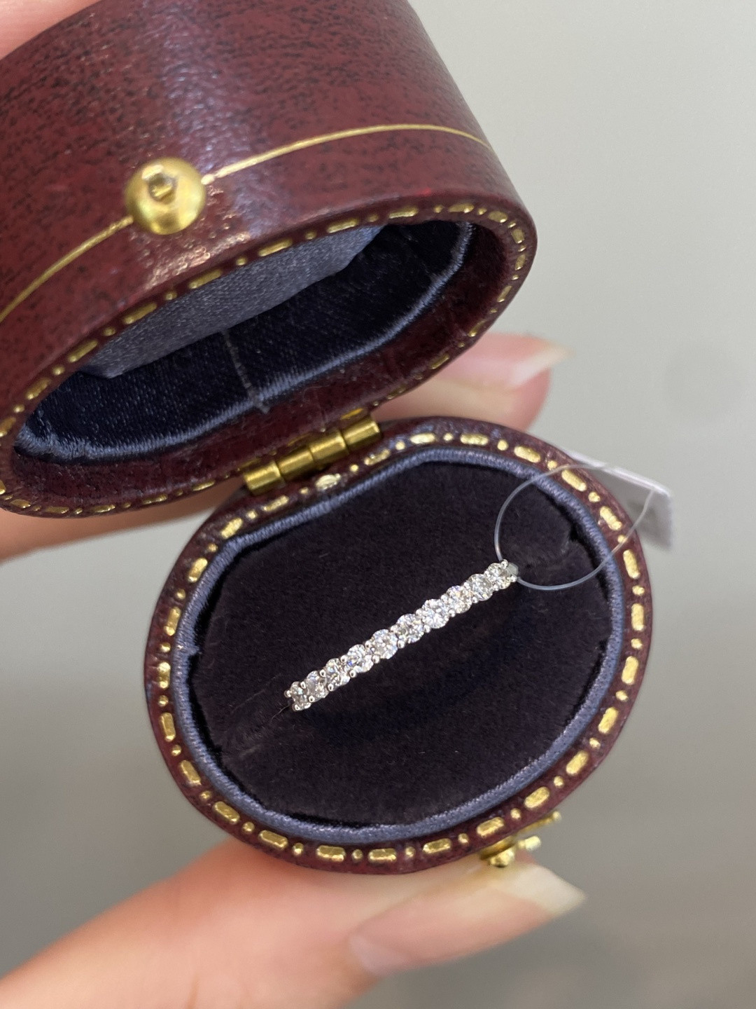 天然ダイヤモンドリングk18 3506