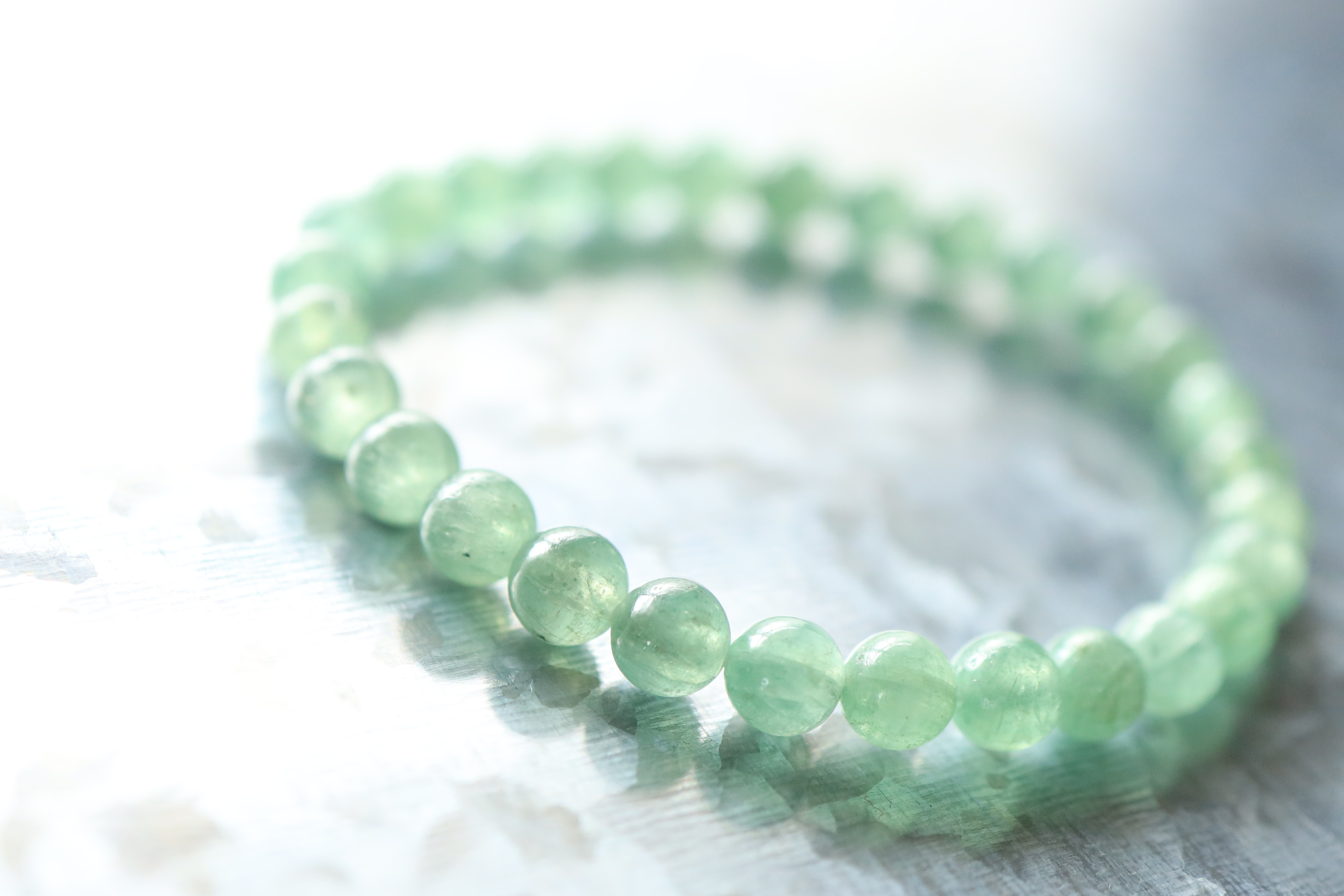 …☆スーパープレミアムブレス☆グリーンカイヤナイト：6ミリ☆…☆天然石ブレスレット☆…