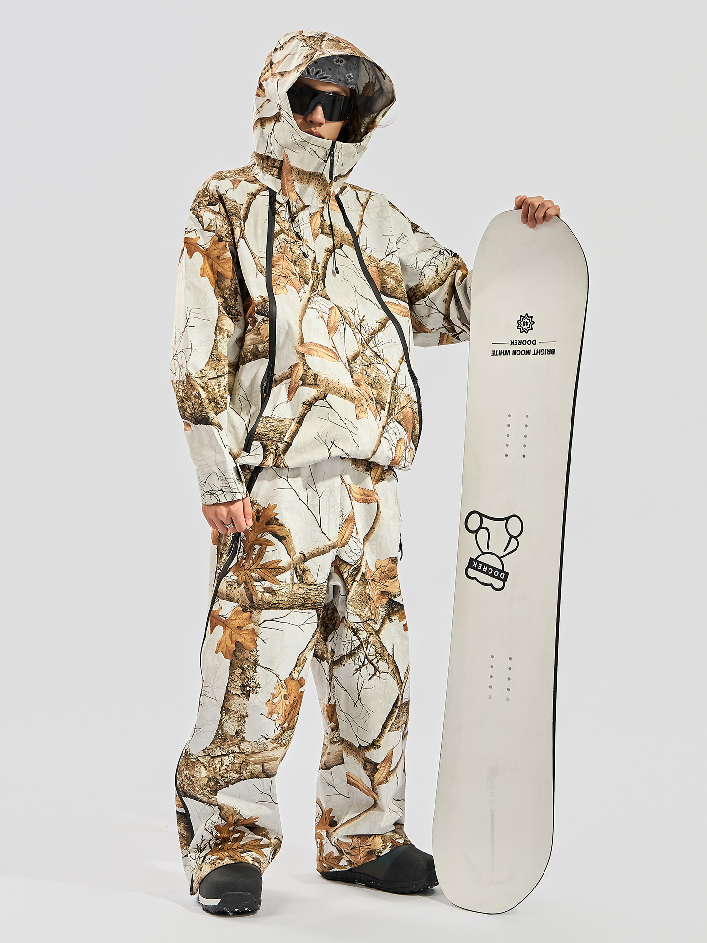 2026 スノボウェア 上下セット 樹柄 ハードシェル3L レディース メンズ ジャケット パンツ 2点セットSK161