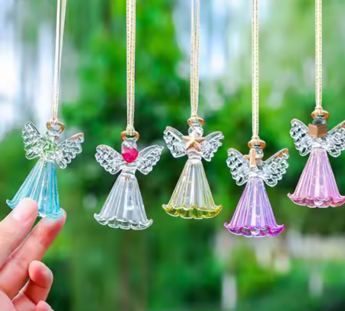 【光を運ぶ】 妖精の窓飾り 光輝くサンキャッチャー  壁飾り インテリア 5個セット＃妖精