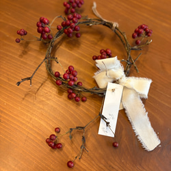 2026年しめ縄飾り サンキライ2WAYしめ縄リース ドライフラワーリース