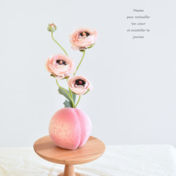 咲き続けるコチョウラン(ベージュピンク＋グレーガラス) マジカル