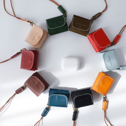 10色展開！AirPods Pro ケース｜Butteroレザー・手縫い・ネック