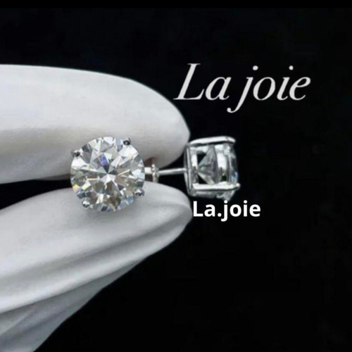 満足保証！最高級人工ダイヤ モアッサナイト ピアス 2ct 1粒ダイヤモンド ダイヤモンド ピアス 一粒 1カラット*2 Dカラー モアッサナイト