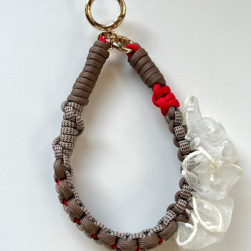パラコード ハンドメイド ハンドストラップ 携帯スマホ キーホルダー