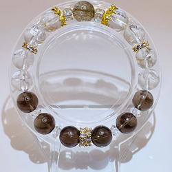 薔薇(モリオン)/スモーキーアゼツライト】内径約16.5cm 浄化済み No