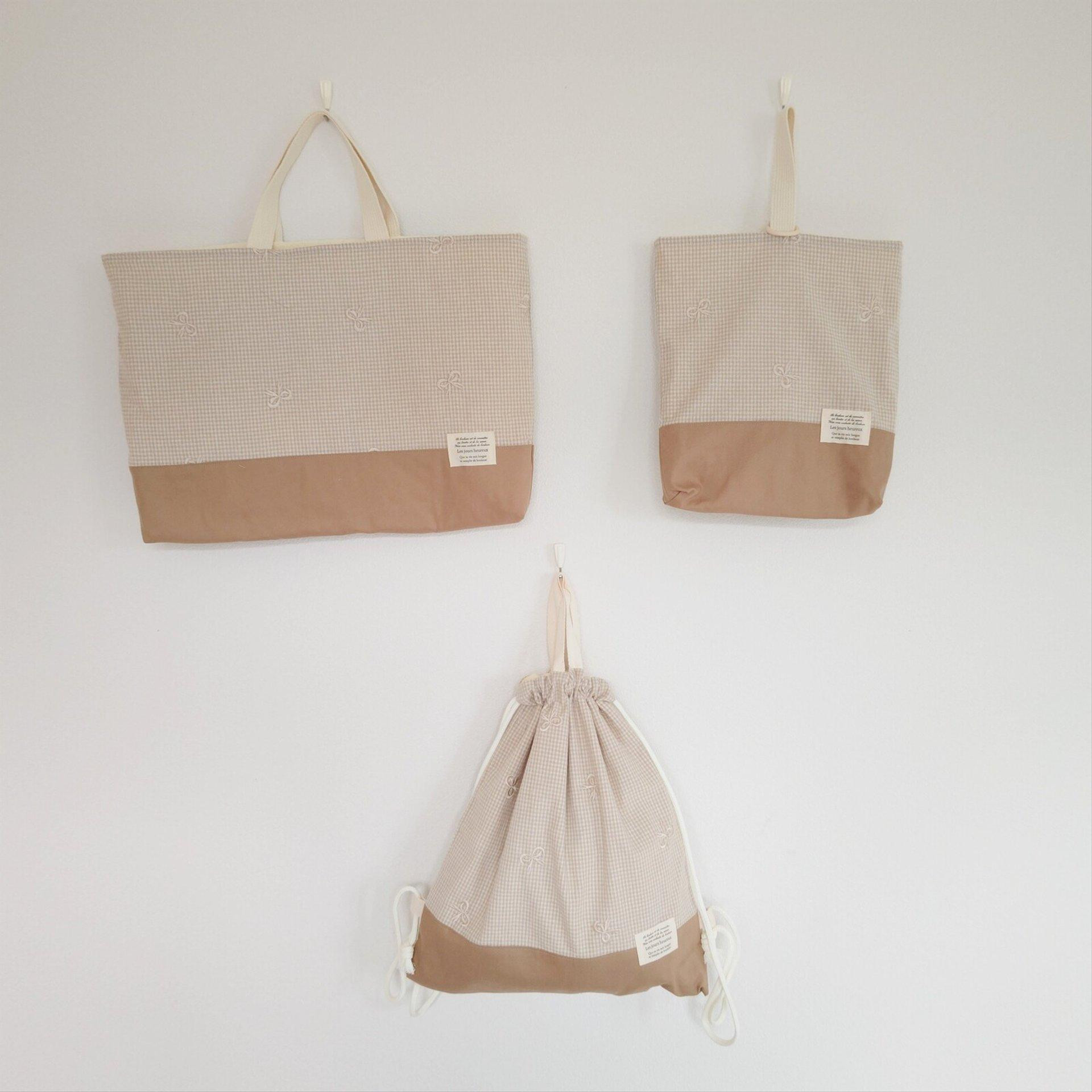 小学6年生でも使えるリボンとチェックの入園入学セット