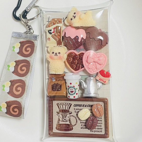 ガチャ詰めポーチ じゃらじゃらキーホルダー バッグチャーム