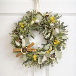 お正月早割＊ナチュラルなドライフラワーで祝う新年のお正月しめ縄飾り