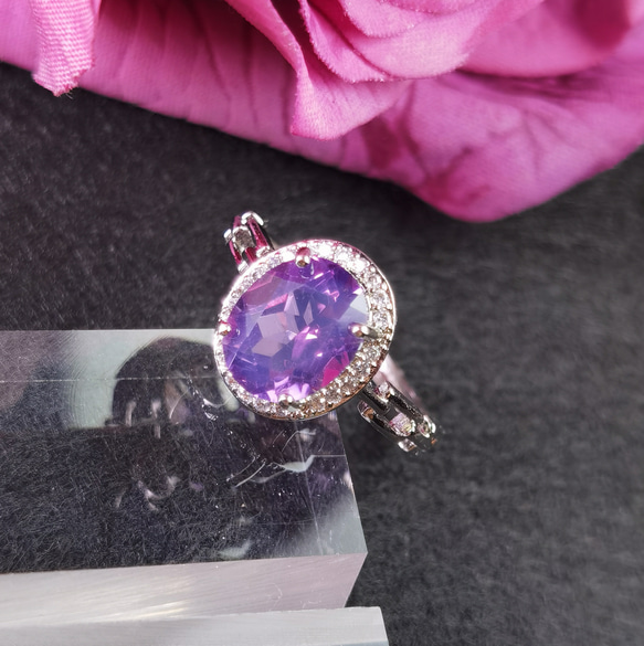 「ジェード化したアメジスト」天然風水の石*持つ人に良い気を集め、幸運を引き寄せ 4枚目の画像