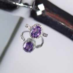 「ジェード化したアメジスト」天然風水の石*持つ人に良い気を集め、幸運を引き寄せ 1枚目の画像