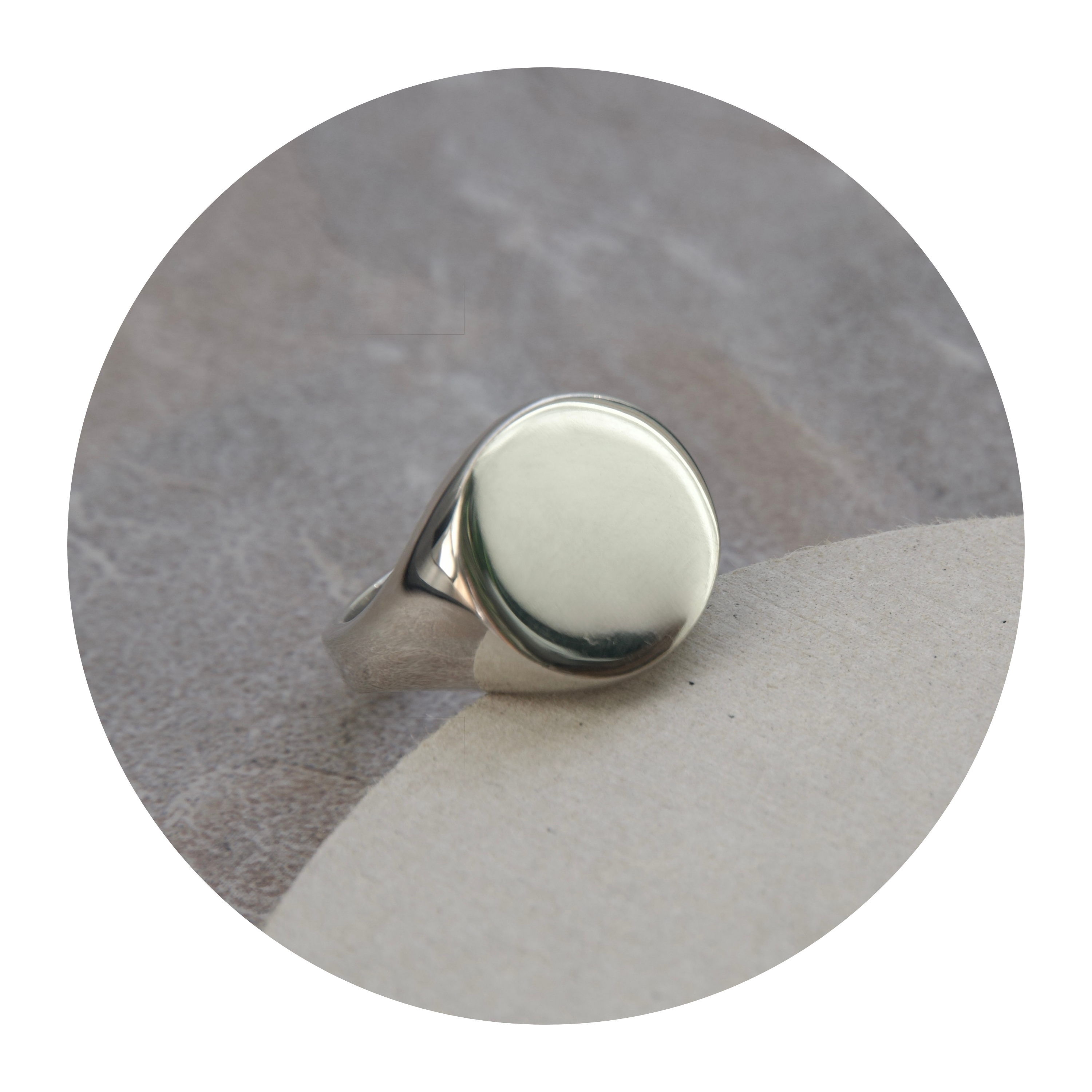 ＜SV925＞サークル(1.4)のシグネットリング