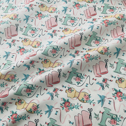 オリジナル 生地 ハンドメイド素材 パネル生地 鳥 生地 richrichy 通販