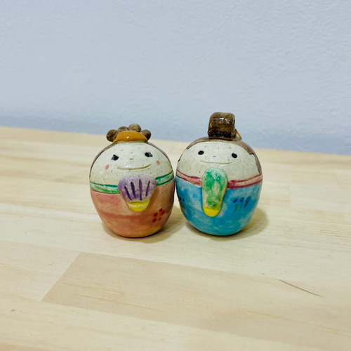 手作り陶器のお雛様￼ おひなさま 2026（手作り陶器のひな人形） その他置物 716zakka 通販