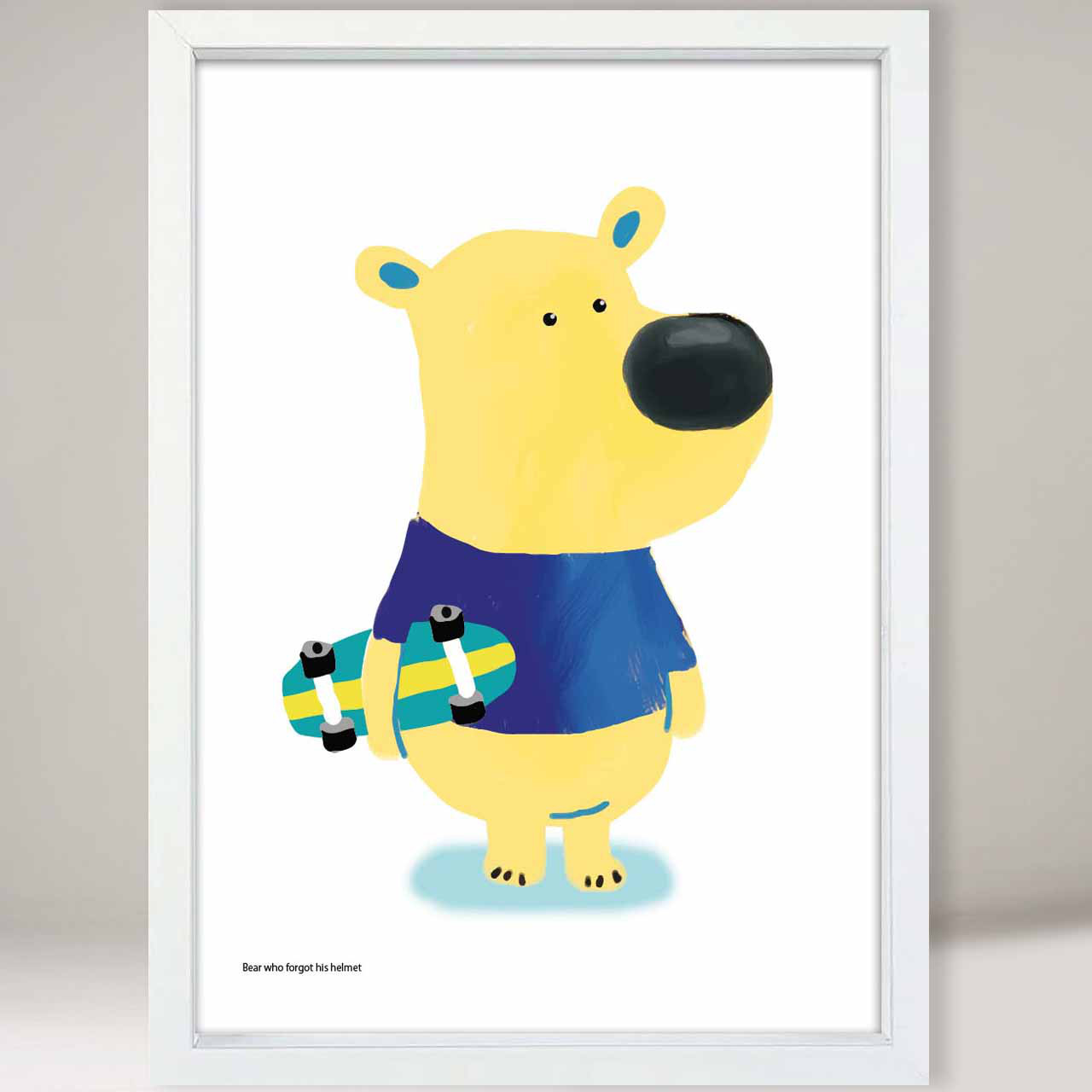 忘れてるじゃん　クマ　送料無料　イラスト　お気に入り9600件突破　アートポスター　アート/sei検索新着順 3921