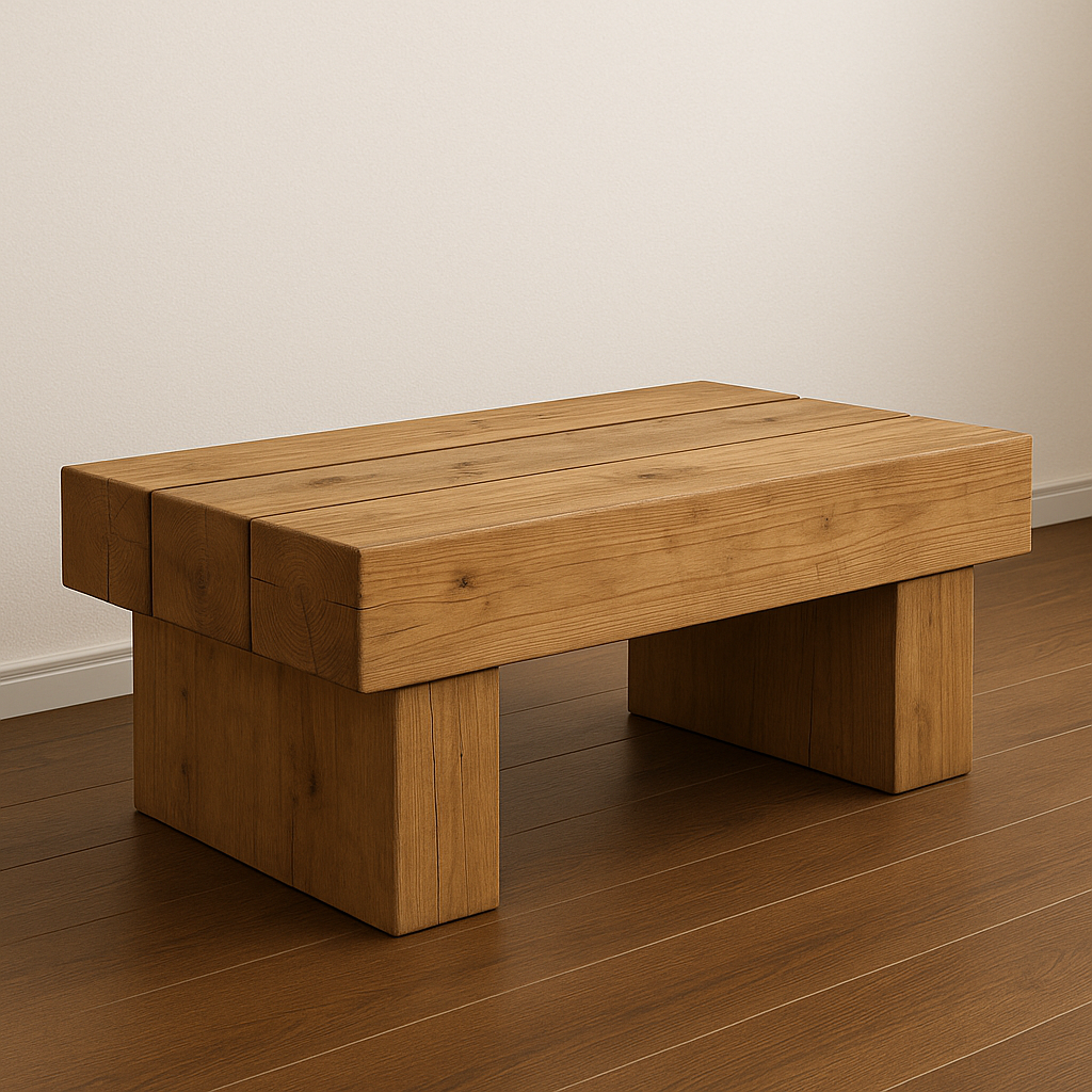 【高さオーダー可 18〜40cm】無垢材の木製ローテーブル／飾り台・花台・椅子・踏み台にも｜蜜蝋ワックス仕上げ