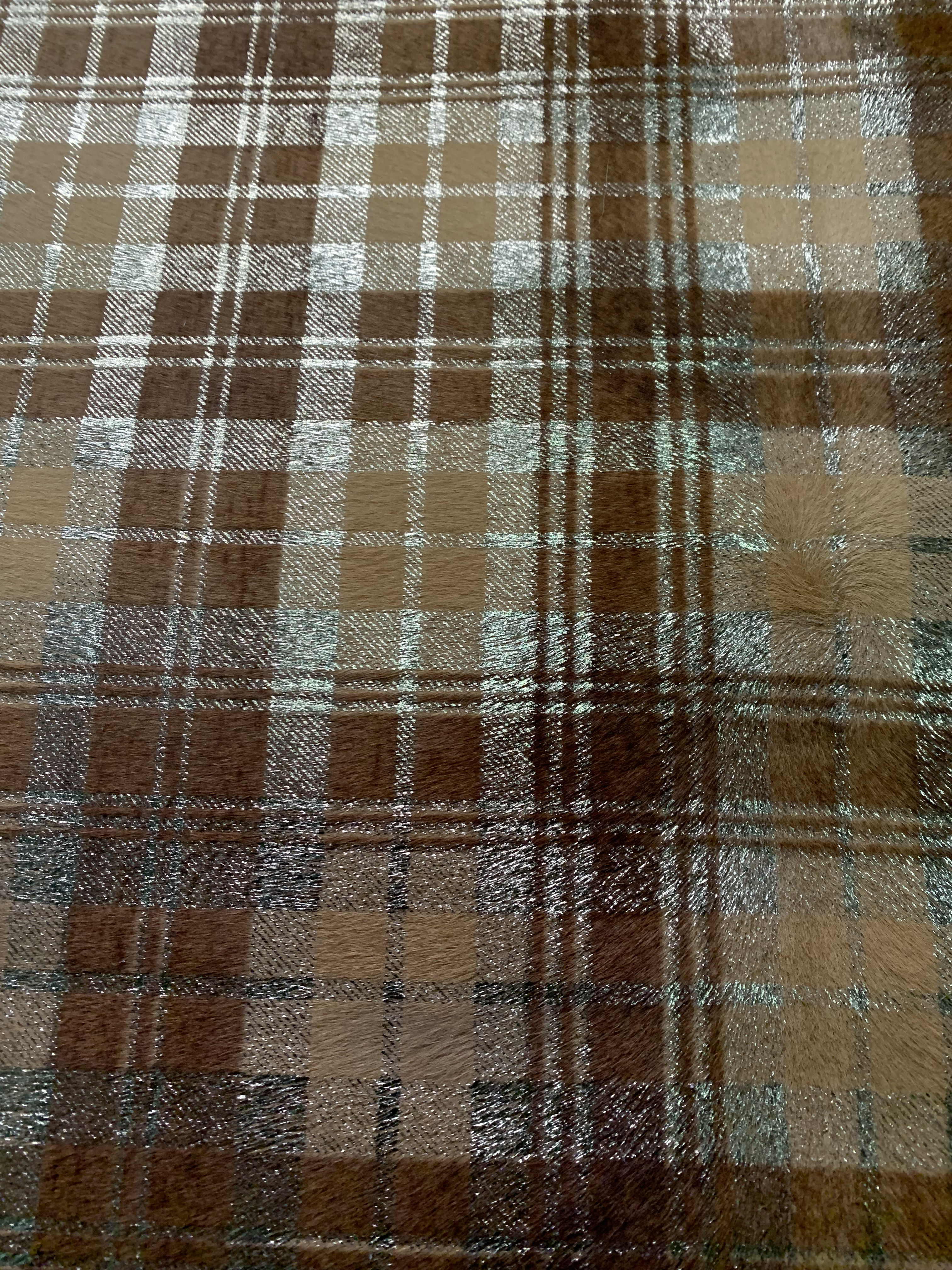 イタリア製ABIP社 腹子カーフ チェック柄