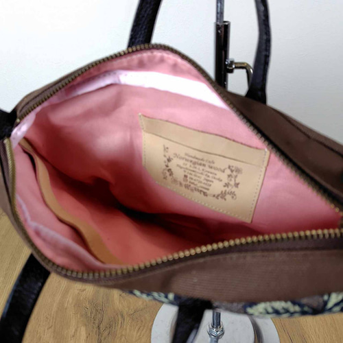 ミナペルホネン/rosyロージィーブラウン/ドミニラウンドショルダー