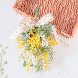 ユーカリのハーフリース ナチュラル シック 造花 おしゃれ インテリア