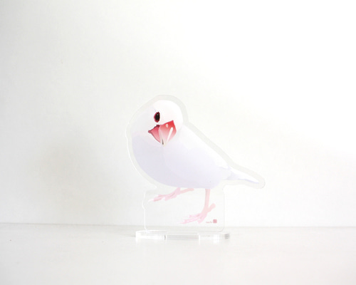 ほぼほぼ等身大!?アクスタ「白文鳥」 その他雑貨 とりアート 通販