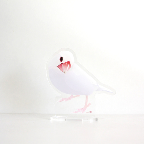 ほぼほぼ等身大!?アクスタ「白文鳥」 その他雑貨 とりアート 通販
