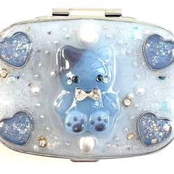 水鏡の巾着 シェイカーキーホルダー レジンキーホルダー 琥珀糖