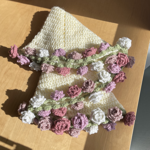 くすみピンク】バラの花束ブランケット ブーケブランケット フラワー