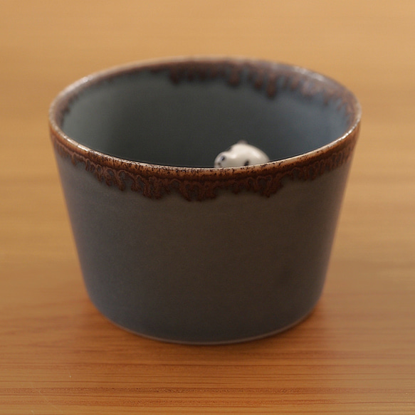 パンダお猪口 (Grey)　【当店限定】※箱なし 6枚目の画像
