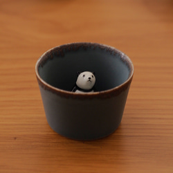 パンダお猪口 (Grey)　【当店限定】※箱なし 3枚目の画像