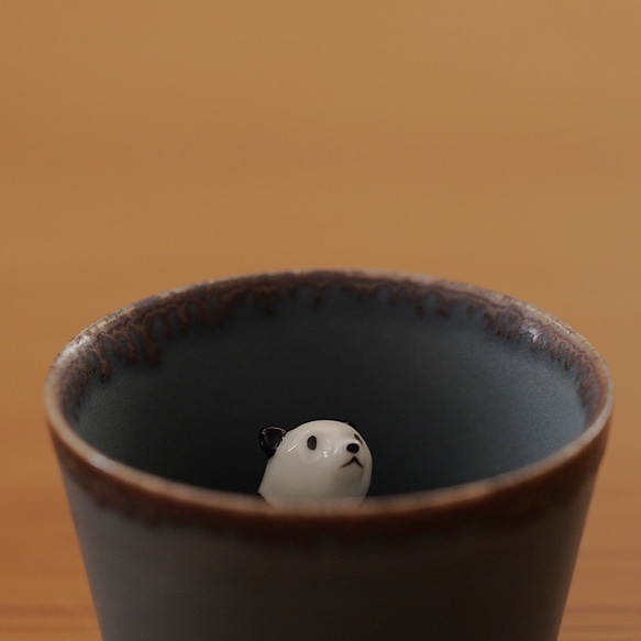 パンダお猪口 (Grey)　【当店限定】※箱なし 5枚目の画像