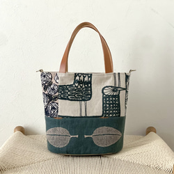 ⚮̈ミナペルホネン tambourine yellow 楕円底トート トートバッグ