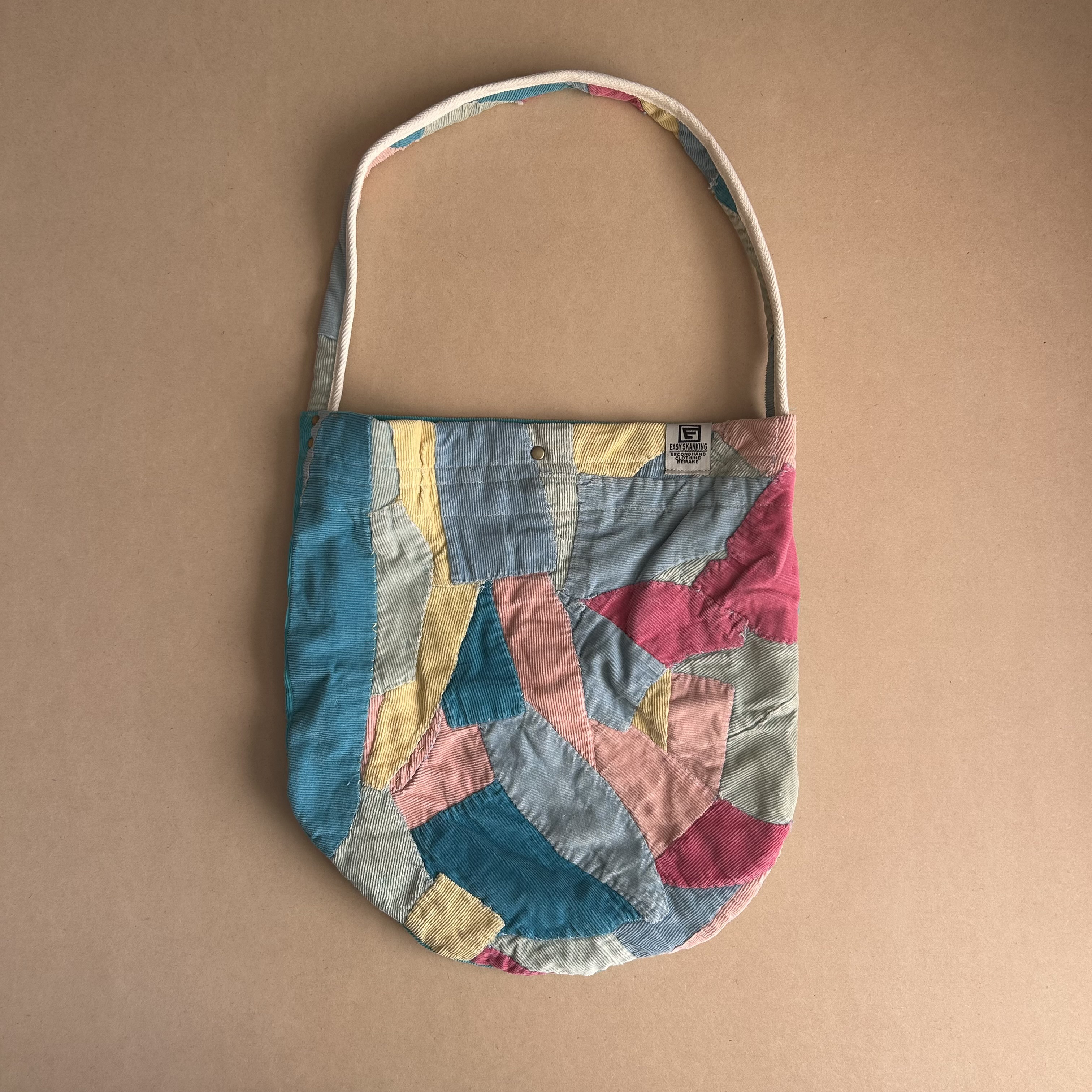 Vintag Corduroy Patchwork Quilt Remake BAG ④