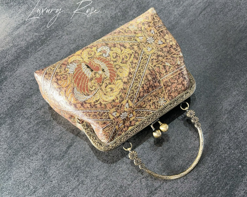 1月新作！一回り小さなフォーマルバッグ京都西陣服部織物の最高級鳳凰