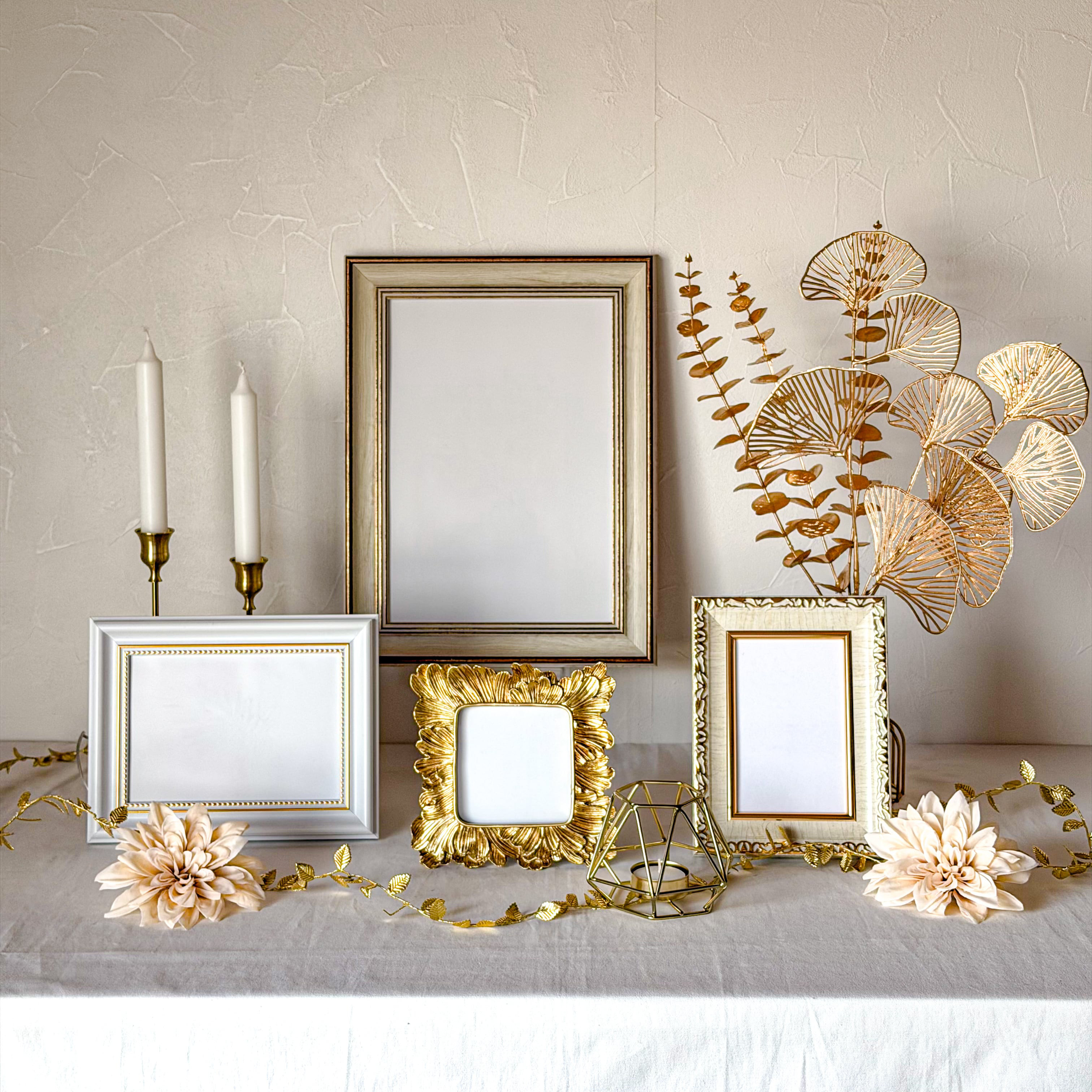 【ゴールドベージュ／シンプル・ナチュラル】ウェルカムスペースセット