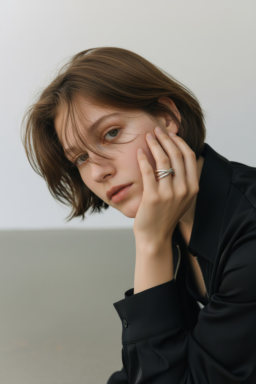 旬なボリューム感をお値打ちプライスで。NIDO シルバー925製ループリング