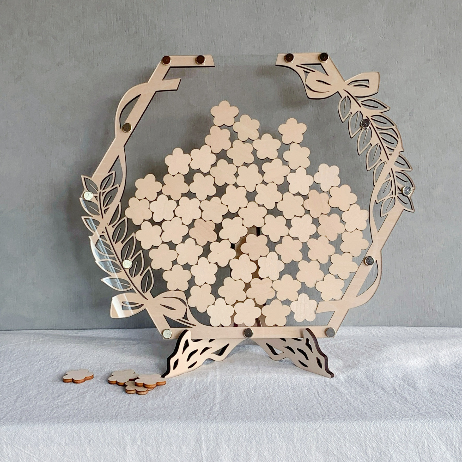 【選べるチップ】ウェディングドロップス ｜結婚証明書  ハートドロップス ゲスト参加型 寄せ書き【co17】