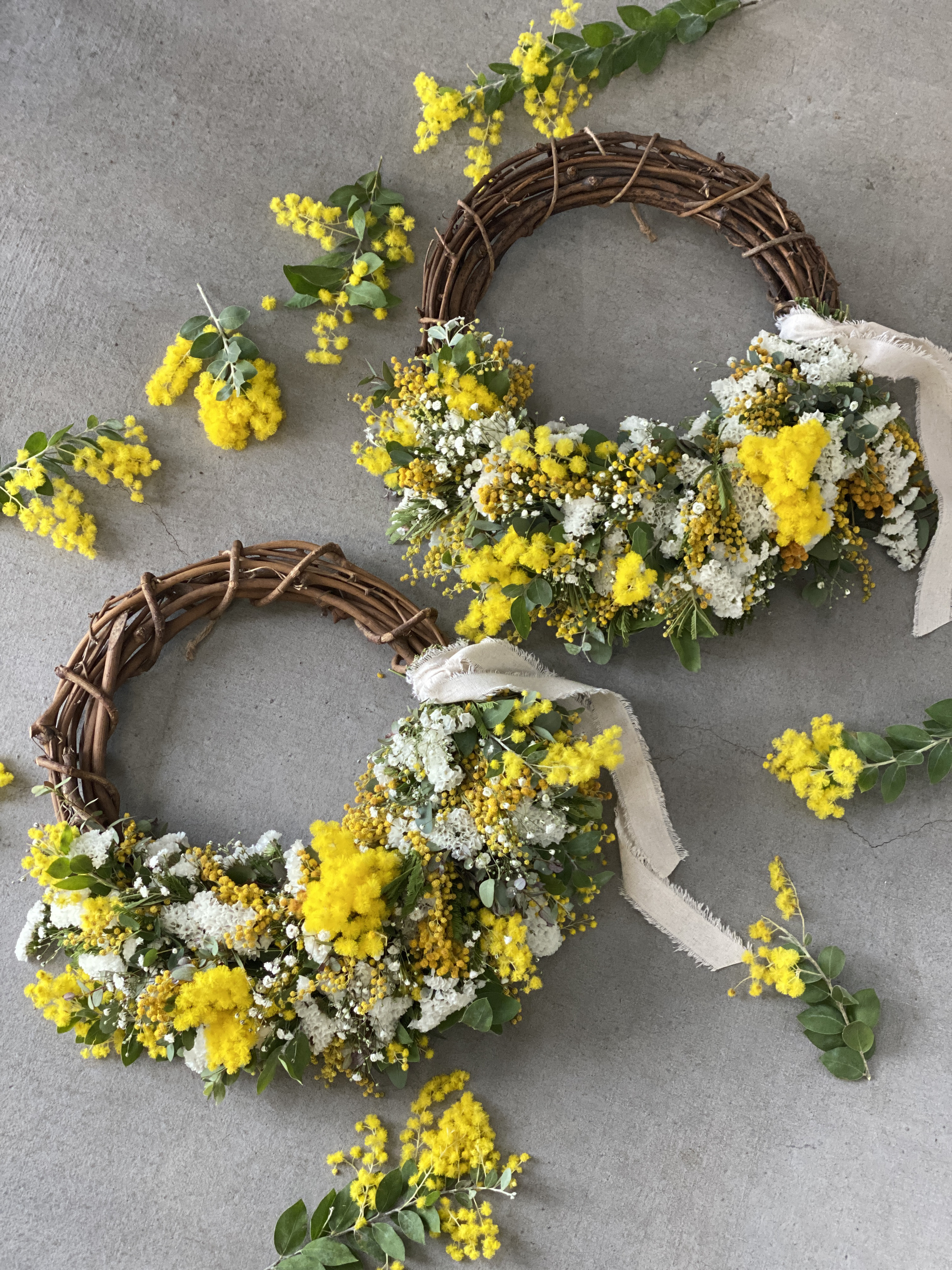 ★特大サイズ★ミモザ発送始まりました★ミモザハンドメイド2026特別掲載　ミモザスワッグ　ミモザ　ミモザスワッグ