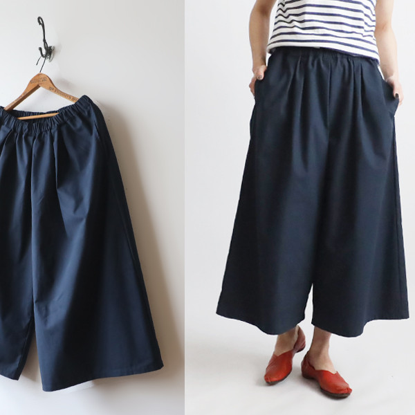 新作　８３cm　ベビーキャンバスコットン　ほぼ日ハバ広でいいパンツ　ハバ広　ワイドパンツ　B74