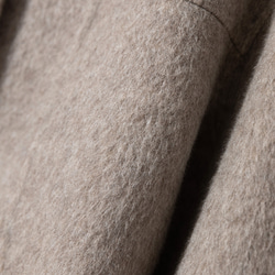 簡約時尚的雙面羊毛短外套，奶茶色（260109-1） 第8張的照片