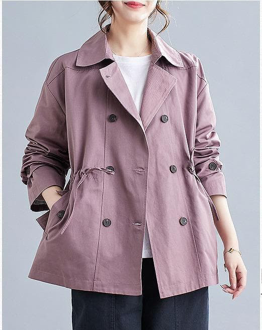 【新品】大きいサイズ ミドル丈ウィンドブレーカー 3L ゆったりアウター秋冬6