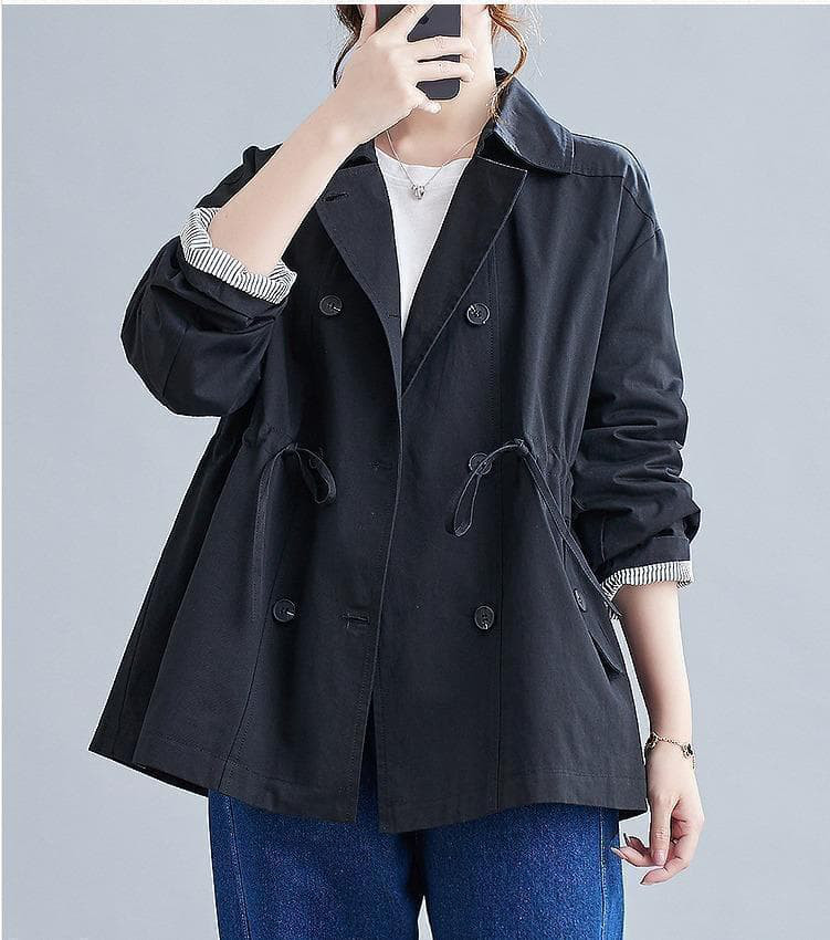 【新品】大きいサイズ ミドル丈ウィンドブレーカー 3L ゆったりアウター秋冬6