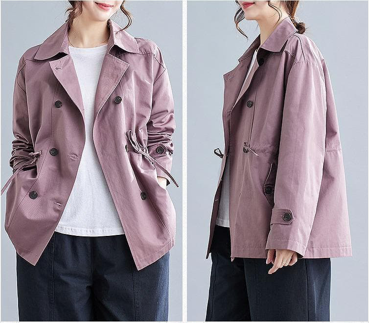 【新品】大きいサイズ ミドル丈ウィンドブレーカー 3L ゆったりアウター秋冬6