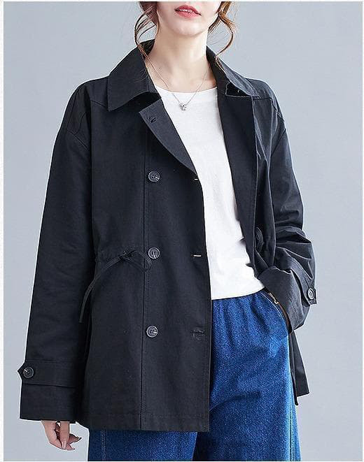 【新品】大きいサイズ ミドル丈ウィンドブレーカー 3L ゆったりアウター秋冬6