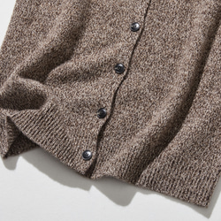 高品質羊毛V領背心，100%羊毛，淺棕色，260118-1 第3張的照片